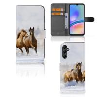 Samsung Galaxy A05s | Telefoonhoesje | Met pasjeshouder | Paarden