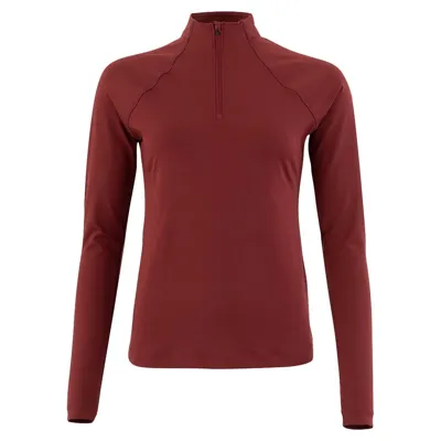 BR CLX Shirt Zip-up LM bordeaux maat:m