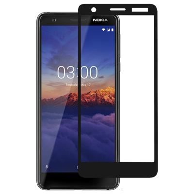 Volledige lijm volledige cover Screen Protector gehard glas film voor Nokia 3 1