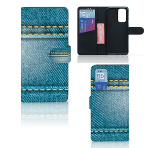 OnePlus 9 Pro Wallet Case met Pasjes Jeans