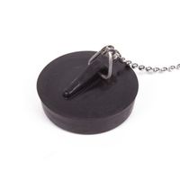 Trendoz Afvoerstop / gootsteen dop / gootsteenstopper - 44 mm - met RVS ketting 30 cm