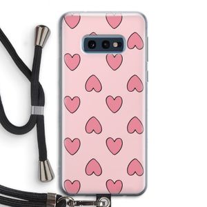 Ondersteboven verliefd: Samsung Galaxy S10e Transparant Hoesje met koord