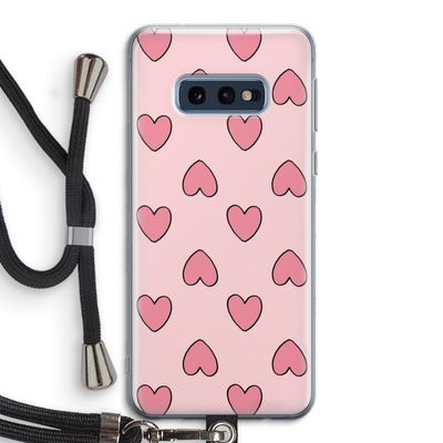 Ondersteboven verliefd: Samsung Galaxy S10e Transparant Hoesje met koord