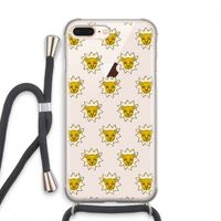Leeuwenkoppen: iPhone 7 PLUS Transparant Hoesje met koord