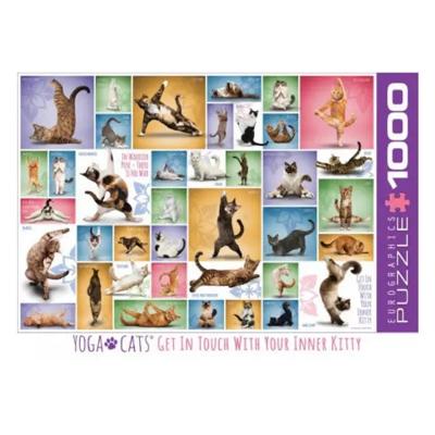 Yoga Cats Puzzel 1000 Stukjes Yoga Cats Puzzel 1000 Stukjes