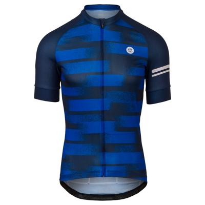 AGU Grainy Stripe Fietsshirt Essential Heren - Blauw - S AGU Grainy Stripe Fietsshirt Essential Heren - Blauw - S