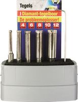 Rotec diamant-tegelborenset 5-12mm incl. Mini-Guide+Drukvat - 7589000 Rotec diamant-tegelborenset 5-12mm incl. Mini-Guide+Drukvat - 7589000