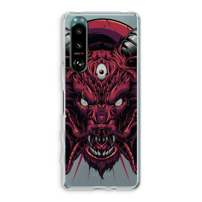 Hell Hound and Serpents: Sony Xperia 5 III Transparant Hoesje