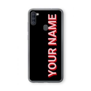 Namecase: Samsung Galaxy A11 Transparant Hoesje