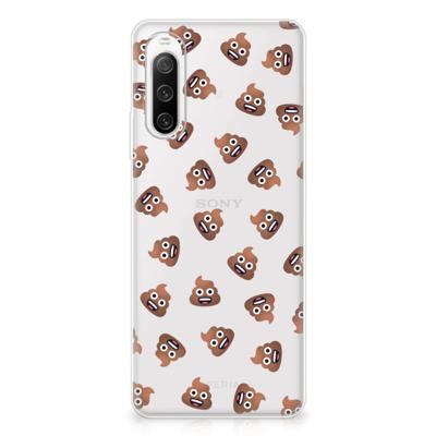 TPU bumper voor Sony Xperia 10 IV Poep Emojis