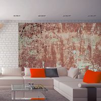 Fotobehang - Roze beton, premium print vliesbehang