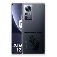 Xiaomi 12 Pro Silicone-hoesje Gun Don't Touch My Phone