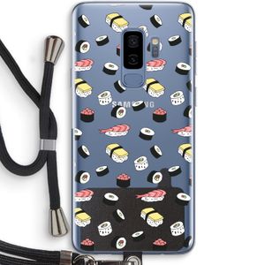 Sushi time: Samsung Galaxy S9 Plus Transparant Hoesje met koord