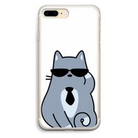 Cool cat: iPhone 7 Plus Transparant Hoesje