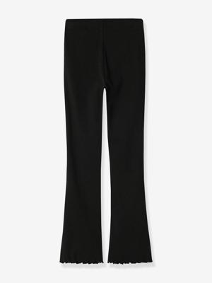 Bootcut legging voor meisjes met golvende rand NAME IT zwart