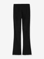 Bootcut legging voor meisjes met golvende rand NAME IT zwart