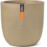 Bolvormige bloempot - CAPI EUROPE - Gladde NL - 35 x 34 cm - Beige