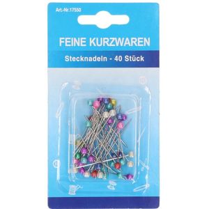 Kopspelden/naaispelden - 40x -35 mm - gekleurde hobby spelden   -