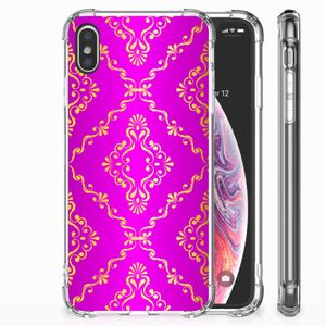 Anti Shock Case Apple iPhone Xs Max Barok Roze