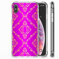 Anti Shock Case Apple iPhone Xs Max Barok Roze - thumbnail