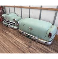 Chevrolet Chevy Bel Air 1954 Voor- en Achterkant Van Echte Auto