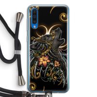 Huilende Wolf: Samsung Galaxy A50 Transparant Hoesje met koord