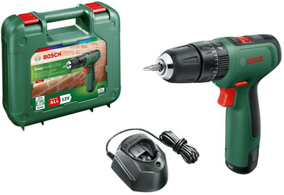 Bosch Groen EasyImpact 1200 | Accu Klopboorschroevendraaier | 2 standen | 12V | 1,5 Ah accu + oplader | In transportkoffer - 06039D3104