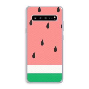 Watermeloen: Samsung Galaxy S10 5G Transparant Hoesje