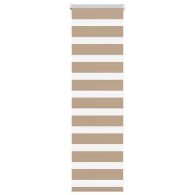 VidaXL Zebra blind 50x100 cm stofbreedte 45,9 cm polyester zandbruin