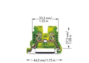 870-907  - Ground terminal block 1-p 5mm 870-907