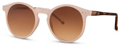 CWI zonnebril rond unisex cat. 3 beige/bruin CWI zonnebril rond unisex cat. 3 beige/bruin