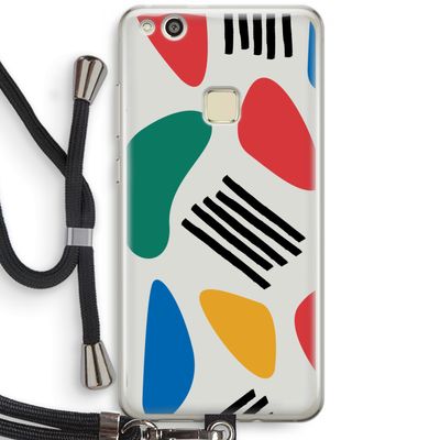 Illustratieve pop 1: Huawei Ascend P10 Lite Transparant Hoesje met koord