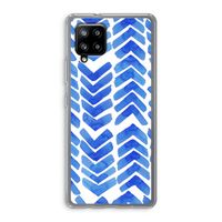 Blauwe pijlen: Samsung Galaxy A42 5G Transparant Hoesje