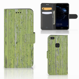 Huawei P10 Lite Book Style Case Green Wood