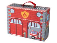 Playtive Speelkoffer met houten figuren (Brandweer)