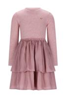 Le Chic winter jurk meisjes - roze - Simar - glitter, silky Le Chic winter jurk meisjes - roze - Simar - glitter, silky