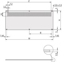 nVent SCHROFF 30849008 Achterwand 1 stuk(s)