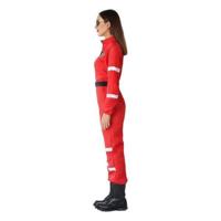 Brandweervrouw Kostuum Rood - Maat M-L Brandweervrouw Kostuum Rood - Maat M-L