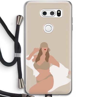 One of a kind: LG V30 Transparant Hoesje met koord