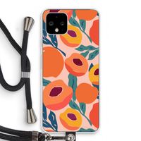 Perzik: Pixel 4 Transparant Hoesje met koord
