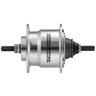 Ursus Sturmeyarcher versnellingsnaaf 4 speed sturmey archer x-rf4 36 gaats 170 mm aslengte zilver