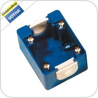 Opbouwbak voor machinecontactdozen blauw RAL5017 601.060 Opbouwbak voor machinecontactdozen blauw RAL5017 601.060