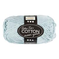 Creativ Company Katoengaren afm 8/8 l: 80-85 m zacht blauw - 50gr.