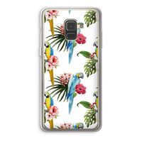 Kleurrijke papegaaien: Samsung Galaxy A8 (2018) Transparant Hoesje