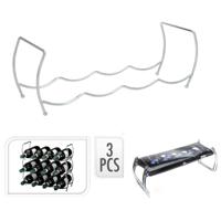 Excellent Houseware Wijnrek Stapelbaar Chroom Excellent Houseware Wijnrek Stapelbaar Chroom