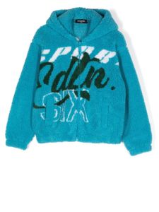 DSQUARED2 KIDS hoodie en polaire à fermeture zippée - Bleu