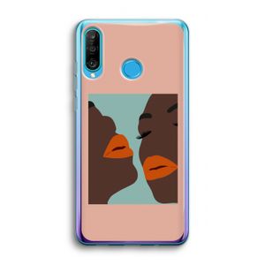 Orange lips: Huawei P30 Lite Transparant Hoesje