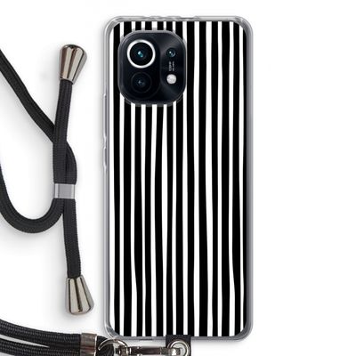 Stripes: Xiaomi Mi 11 Transparant Hoesje met koord