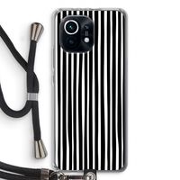 Stripes: Xiaomi Mi 11 Transparant Hoesje met koord