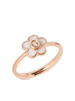 Dodo bague fleur en or 9ct sertie de diamants - Rose - thumbnail